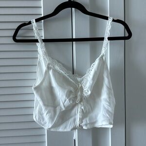 Super down White blouse top